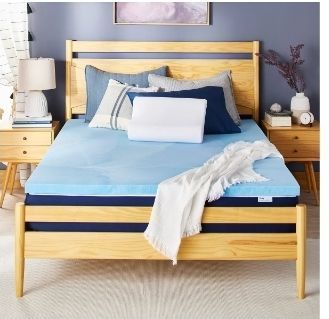 lot 21299 image: 2 Gel Memory Foam Mattress Topper size twin - Retail $117