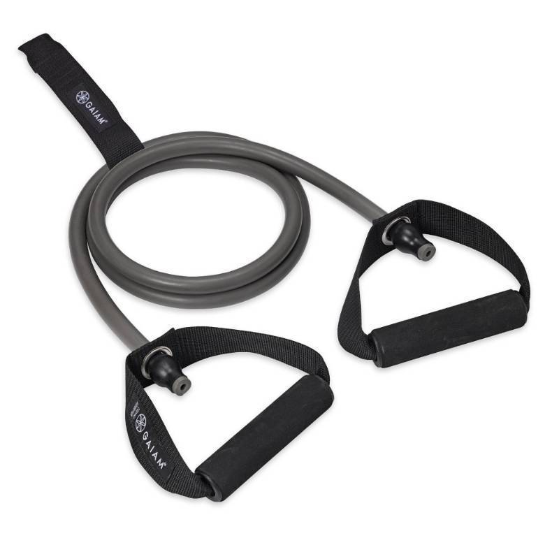 lot 23128 image: Gaiam Studio Select Resistance Tube - Ultra-Heavy - Taupe 2 Count
