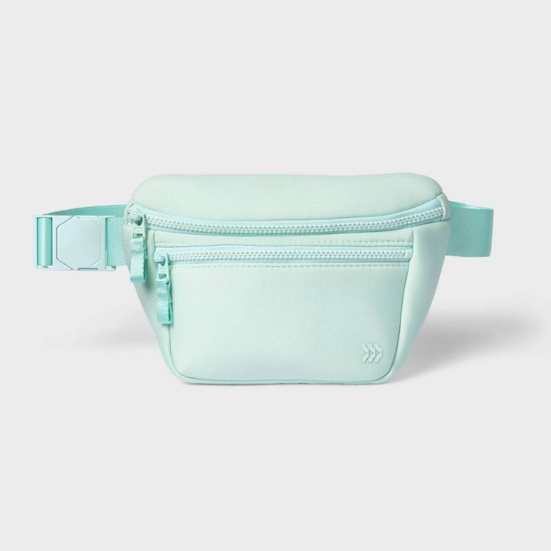 lot 23133 image: Faux Neoprene Fanny Pack - All In Motion Mint, 2 Count