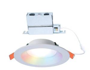 lot 16321 image: RL 6 in. Color and Tunable White Regresed Canless Smart Wi-Fi LED Recessed Downlight with WiZ Pro