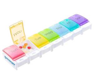 lot 16335 image: Weekly Pill Organizer Case