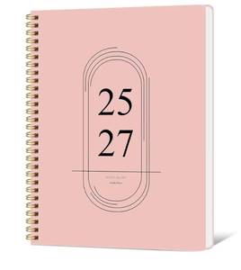 lot 23643 image: Monthly Planner 2025-2027, Simplified Monthly Calendar Planner, 24 Months Calendar, July 2025 - June 2027, 7.3  9.5, Waterproof Cover with Spiral Bound, for Office, School - Pink