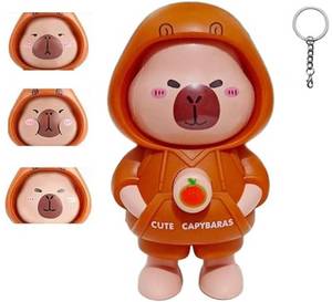 lot 23659 image: ISEMRO Face Changing Capybara Keychain, Cute Capybara Figure Keychains Gifts Animal for Women Men Car Key Handbag Backpack Birthday