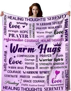 lot 23661 image: Super Soft Warm Hugs Blanket Sympathy Inspirational Throw Blanket Thinking of You Gifts 80x60
