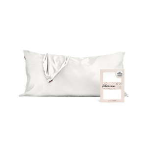 lot 23662 image: Kitsch 100% Satin Pillowcase  Silk Pillowcase Cover for Adult  King 36 x19  (Ivory)