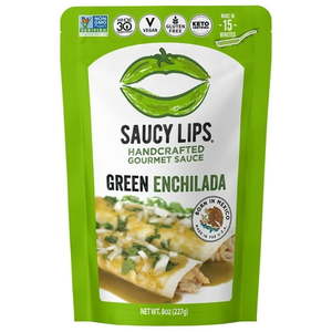 lot 23684 image: Saucy Lips Sauce Green Enchilada  8 Oz
