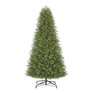 lot 30252 image: 9 ft. Jackson Noble Fir LED Pre-Lit Artificial Christmas Tree T24 - Retail $300