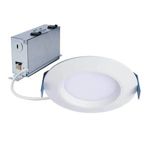lot 30262 image: Pack of 2 ,HALO HLBC 4 in. Ultra-Slim Regressed LED Downlight Selectable CCT with D2W Option - Retail $60