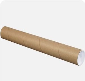 lot 30395 image: PP3026K Mailing Tubes with Caps, 3 x 26, Kraft (Pack of 24)