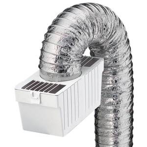 lot 30414 image: 4 ft. Indoor Dryer Vent Transition Kit for 4 in. dia Duct, with Plastic Lint Reservoir