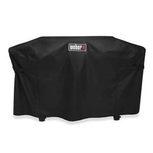 lot 30416 image: Weber - Premium Griddle Cover for Slate 30 Rust-Reisistant Griddle - Black - Retail $100
