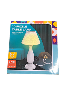 lot 31100 image: MYLARREN 3d Puzzle Night Light, 3d Puzzle for Adults & Kids, 124 PCS 3D Jigsaw Puzzles with LED Light for Kids Room, 3D Puzzles for Kid Ages 8-13, Bedside Table Lamp, Gifts for Kid, Adult, Women, Teen