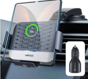 lot 31110 image: Wireless Car Charger for Samsung Galaxy Z Fold 76543, Dual Coils Fast Charging Phone Car Mount for Christmas, Auto-Clamping Air Vent Dashboard Car Phone Holder for Galaxy Z FoldNote