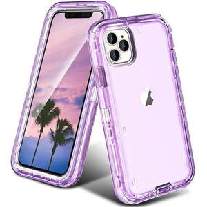 lot 31138 image: ORIbox for iPhone 13 Pro Max12 Pro Max Case Purple  10 FT Military Grade Drop Protection  Transparent Heavy Duty Shockproof Anti-Fall Case for iPhone 1312 Pro Max 6.7 inch 3 in 1  Crystal Purple