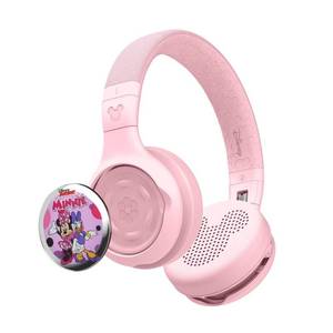 lot 1384 image: Disney StoryPhones Storytelling Bluetooth Wireless Kids Headphones Intro Bundle with Minnie Mouse Story Disk - Rose Pink - Retail $100