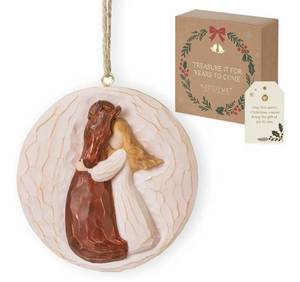 lot 23693 image: 2025 Horse Christmas Ornament Just A Girl Who Loves Horse 3D Resin Ornament for Christmas Tree for Women Teenage Girls Equestrian Horses Lover