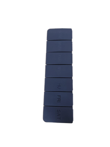 lot 23740 image: Weekly Pill Organizer, Portable Medicine Pill Container, Big Compartments Travel Pill Organizer, Daily Pill Case for Vitamins, Fish Oils or Supplements, BPA-Free Pill Box, Black