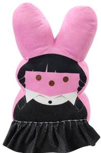 lot 23746 image: Animal Adventure  Shaggy Bunny Peeps, Collectible Plush  Pink Emo Bunny