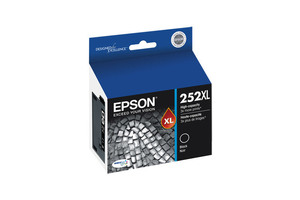 lot 23752 image: Epson - 252XL High-Yield Ink Cartridge - Black