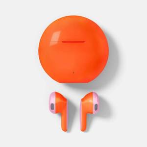 lot 23765 image: True Wireless Bluetooth Earbuds - heyday Coral Orange