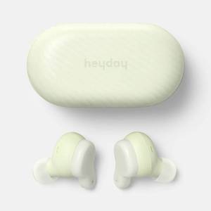 lot 23767 image: True Wireless Earbuds Active Noise Cancelling - heyday Translucent Matcha In-Ear Speaker, Silicone Cushions, 6 Hour Battery, Water-Resistant