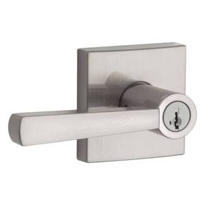 lot 30453 image: Pack of 2 ,Baldwin Spyglass Entry Lever Featuring Smartkey
