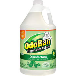 lot 30461 image: Pack of 2 ,OdoBan Disinfectant Cleaner and Odor Eliminator Concentrate  Original Eucalyptus Scent  1 gal
