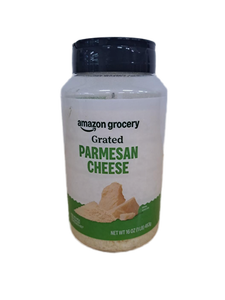 lot 31182 image: Best by Jan 2 2026 Amazon Grocery, Grated Parmesan Cheese Shaker, 16 Oz (Previously Happy Belly, Packaging May Vary)