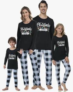lot 31229 image: VENTELAN Family Matching Christmas Pajamas Set Holiday Santa Claus Sleepwear Xmas PJS Set for Couples and Kids Womens 1 Set XS