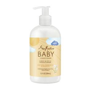lot 3010 image: SheaMoisture Baby Conditioner for Curly Hair Raw Shea, Chamomile and Argan Oil Moisturizes and Helps Detangle Delicate Curls and Coils 13 oz