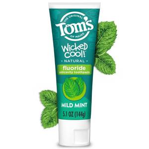 lot 3017 image: Toms of Maine Mild Mint Wicked Cool Anticavity Fluroide Toothpaste - 5.1oz