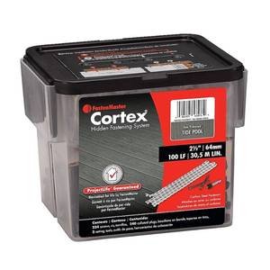lot 3056 image: Fastenmaster Collated Cortex Hidden Plug Fasteners for Trex Decking Tide Pool (100 lnft) - Retail $95
