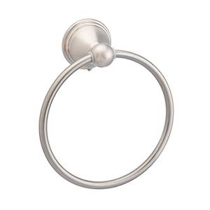 lot 3057 image: Amazon Basics Round AB-BR807-SN Modern Towel Ring, 6.3-inch Diameter, Satin Nickel