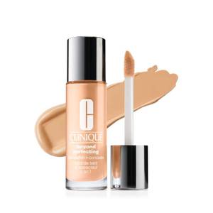 lot 3070 image: Clinique Beyond Perfecting Lightweight Liquid Foundation  Concealer For Dry Combination to Oily Skin Types  Full Coverage  Natural Matte Finish, Golden Neutral, 1 Fl Oz - Retail $40