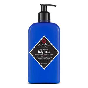 lot 3091 image: Jack Black Cool Moisture Body Lotion, 16 Fl. Oz. Soy Protein, Vitamin E &amp Jojoba Clean &amp Fresh Scent, Body Lotion for Dry Skin, Body Moisturizer, Body Cream for Men &amp Women - Retail $30
