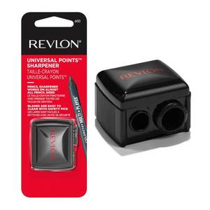 lot 3093 image: Revlon Universal Points Sharpener, Makeup Sharpener for Wooden and Plastic Makeup Pencils, Fits Small to Large Pencils, Stocking Stuffer for Women, 1 count