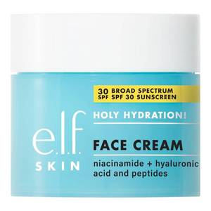 lot 3115 image: e.l.f. SKIN Holy Hydration Face Cream - Broad Spectrum SPF 30 Sunscreen, Moisturizes & Softens Skin, Quick-Absorbing & Ultra-Hydrating, 1.7 Oz (50g)