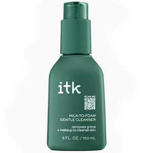 lot 3118 image: ITK Skincare Face Wash Foaming Gentle Cleanser  Moisture  Makeup Remover  5oz