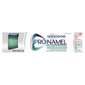 lot 3149 image: Sensodyne Pronamel Daily Protection Enamel Toothpaste for Sensitive Teeth and Cavity Protection  Mint Essence  4 oz