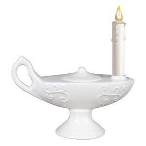 lot 3152 image: Prestige Medical Ceramic 1897 Battery Powered Nurse Graduation Lamp, Large