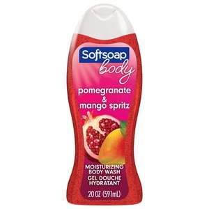 lot 3186 image: Softsoap Moisturizing Body Wash  All Skin Types  Juicy Pomegranate and Mango  20 fl oz Bottle