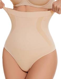 lot 3207 image: YADIFEN Tummy Control Thong Shapewear for Women High Waist Body Shaper Briefs Seamless Thong Shapewear for Women Size- Small