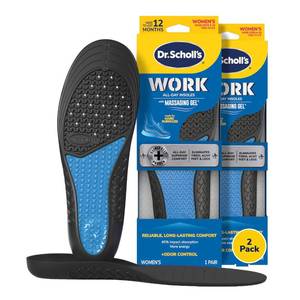 lot 3236 image: Work All-Day Superior Comfort Insoles (with) Massaging Gel, Women, 1 Pair, Trim to Fit