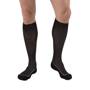 lot 3240 image: JOBST Sport Knee High 15-20 mmHg Compression Socks, BlackCool Black, Small
