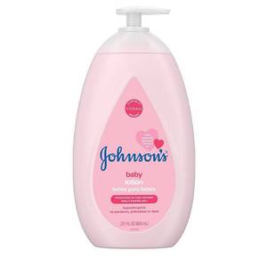 lot 3263 image: Johnsons Moisturizing Mild Pink Baby Body Lotion, Coconut Oil for Delicate Skin, Hypoallergenic - 27.1 fl oz