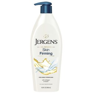 lot 3294 image: Jergens Skin Firming Body Lotion for Dry Skin  Moisturizer with Collagen  Elastin  16.8 oz