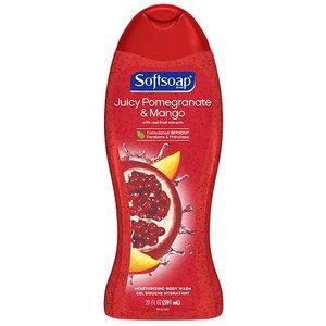 lot 3305 image: Softsoap Moisturizing Body Wash  All Skin Types  Juicy Pomegranate and Mango  20 fl oz Bottle