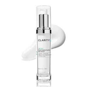 lot 3327 image: ClarityRx Get Fit Multi-Peptide Healthy Skin Serum, Natural Plant-Based Anti-Aging Treatment for Fine Lines &amp Wrinkles (1 fl oz) - Retail $112