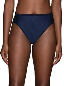 lot 3349 image: Vanity Fair Womens Illumination Hi Cut Panties (Regular & Plus Size), Ghost Navy, 8