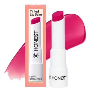 lot 3432 image: Honest Beauty Moisturizing Vegan Tinted Lip Balm, Antioxidant-Rich Acai Extracts, Avocado Oil, Paraben-Free Cruelty-Free, Dragon Fruit